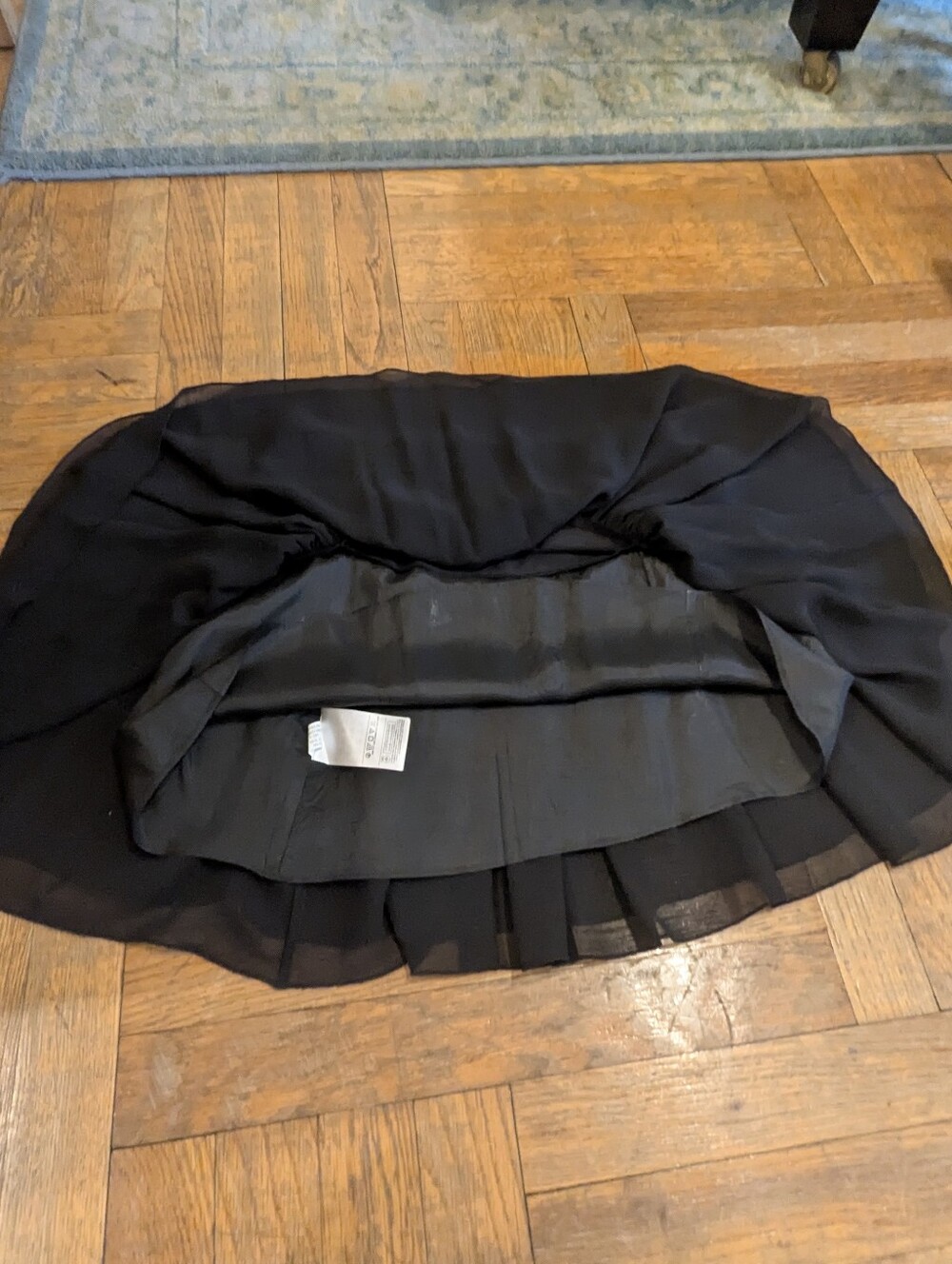 Vintage Banana Republic Pink & Black Skirt(s) Ruffle tiered pleated Bundle 4 - Picture 12 of 16
